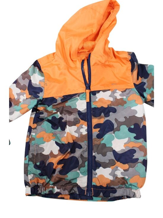 Eddie Bauer Other - Eddie Bauer Kids Camo Windbreaker Jacket With Hood Orange Size 5